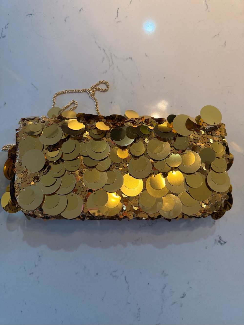 NWT RABANNE Sac A Main Shoulder Bag in Gold - Picture 11 of 14